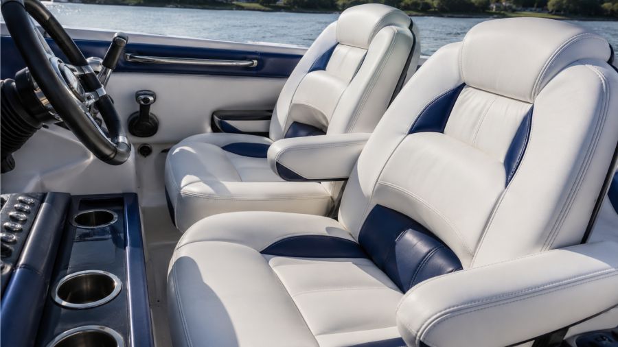 boat seat and interior cleaning